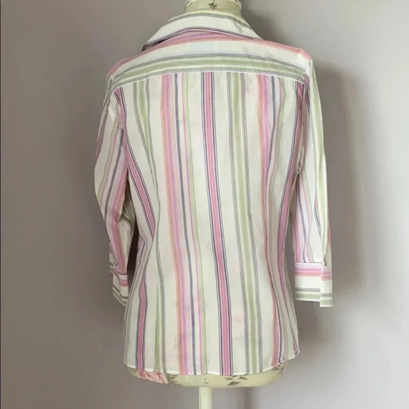 Thomas pink striped button down size 12 - Picture 4 of 6
